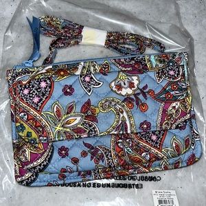 Vera Bradley RCID Crossbody Wallet Provence Paisley pattern NWT